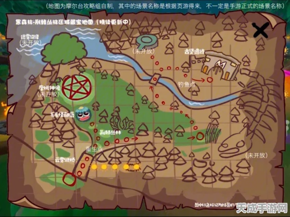 摩尔庄园探险指南，揭秘荆棘丛林的神秘位置与探险攻略