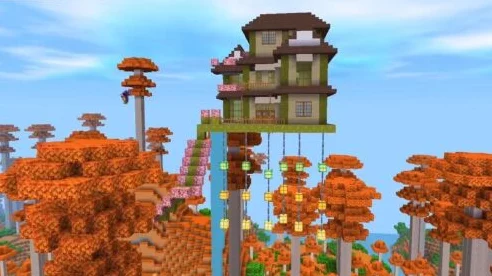 迷你世界创意无限，揭秘树屋建造教程，打造梦幻空中花园