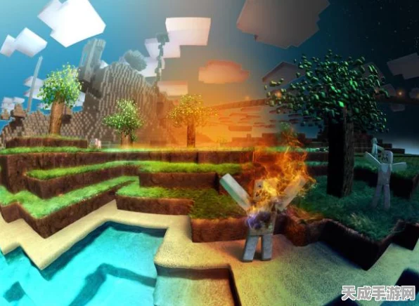 我的世界，史诗咒术——3D像素世界的奇幻探险与建筑大赛