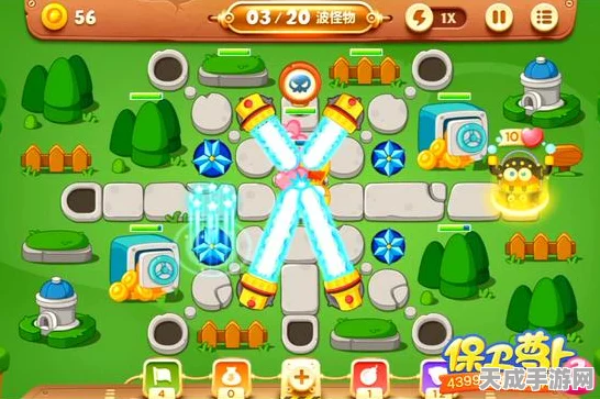 保卫萝卜3攻略揭秘，公园4关冒险模式通关秘籍