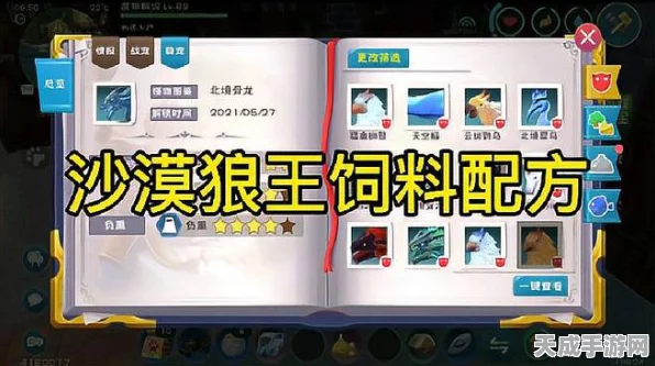 创造与魔法深度攻略，揭秘沙漠狼王专属饲料制作秘籍
