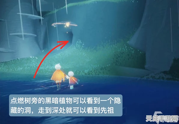 光遇探险揭秘，解锁黑暗藤蔓下的遥鲲之谜