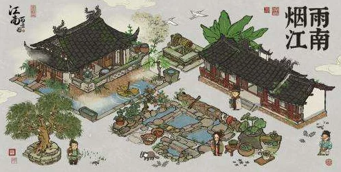 江南百景图画风大赏，古典韵味与现代审美的完美交融