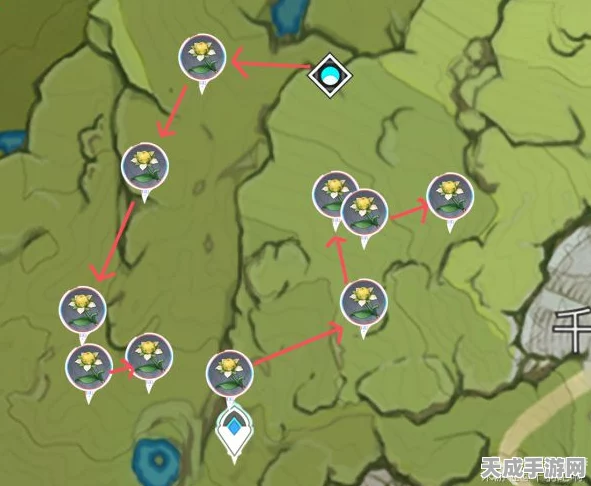 原神探索指南，风车菊采集全攻略，解锁蒙德城隐藏美景