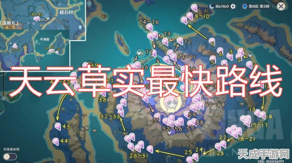原神天云草实全图攻略，高效采集秘籍大公开
