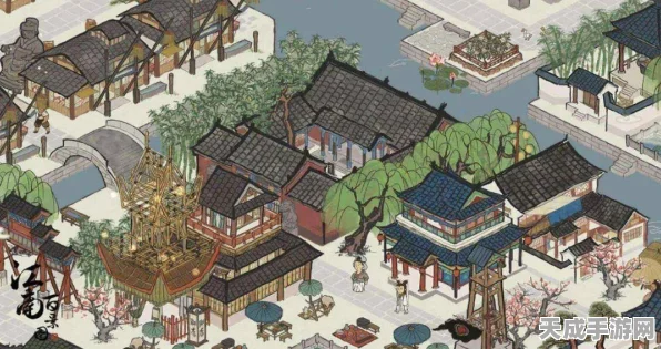 江南百景图，揭秘去年桃花物品摆放秘籍，解锁隐藏玩法攻略