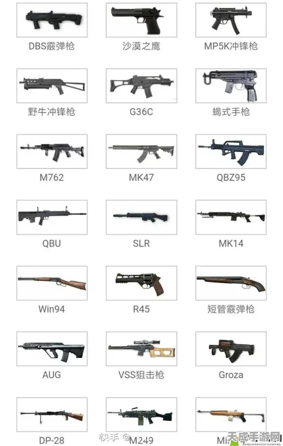 香肠派对，揭秘战场霸主！十大神级枪械排行