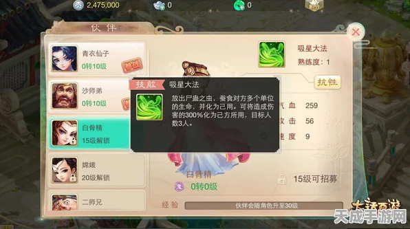 大话西游手游年度技能精选指南，解锁战斗新境界