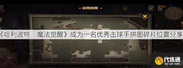 哈利波特，魔法觉醒拼图寻宝大揭秘！击球手首要任务碎片位置全攻略
