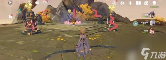 原神曲径通幽深处岩柱解密全攻略，点亮顺序大揭秘