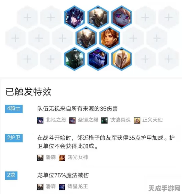 云顶之弈冠军阵容揭秘，护卫龙骑策略布局与实战技巧全解析