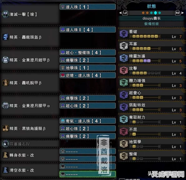 怪物猎人世界，顶尖大锤猎人必备！终极配装策略揭秘
