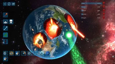 行星破坏模拟器2震撼上线，简约风下的极致星球毁灭体验