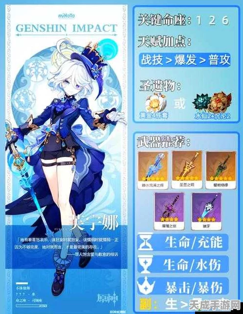 原神深度解析，芙宁娜形态切换全攻略，掌握水神之力！