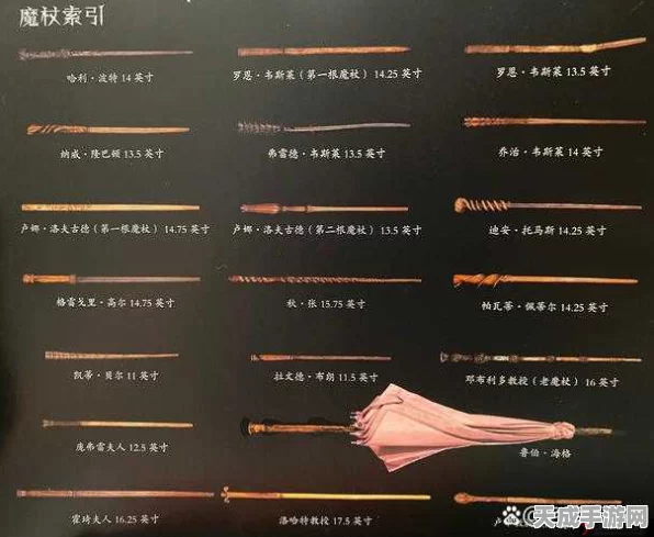 哈利波特手游，解锁魔杖奥秘，全图鉴寓意与实战作用深度剖析